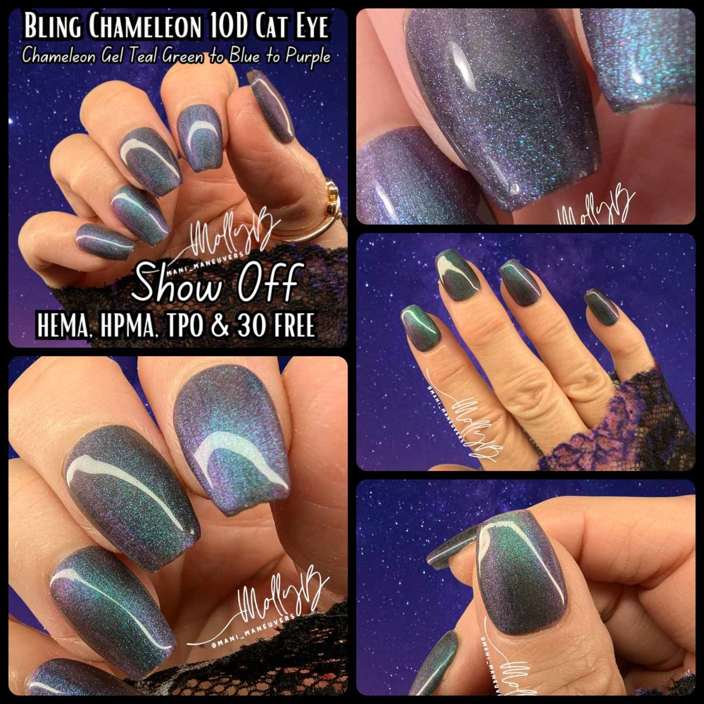 Show Off - 10D Chameleon Cat Eye Gel - HEMA HPMA TPO Free