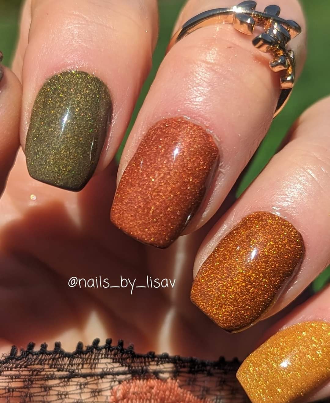 Autumn Treasures Gradient Set / Aspen, Sienna, Fireside, Cocoa, Mossy.