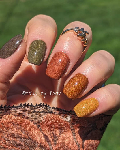 Autumn Treasures Gradient Set / Aspen, Sienna, Fireside, Cocoa, Mossy.