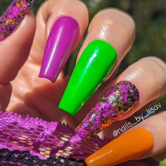 Monster Mash Set / Monster Mash / Zombie Blood, Wizardry, Jack-o-Lantern /Acrylic Dip Powder