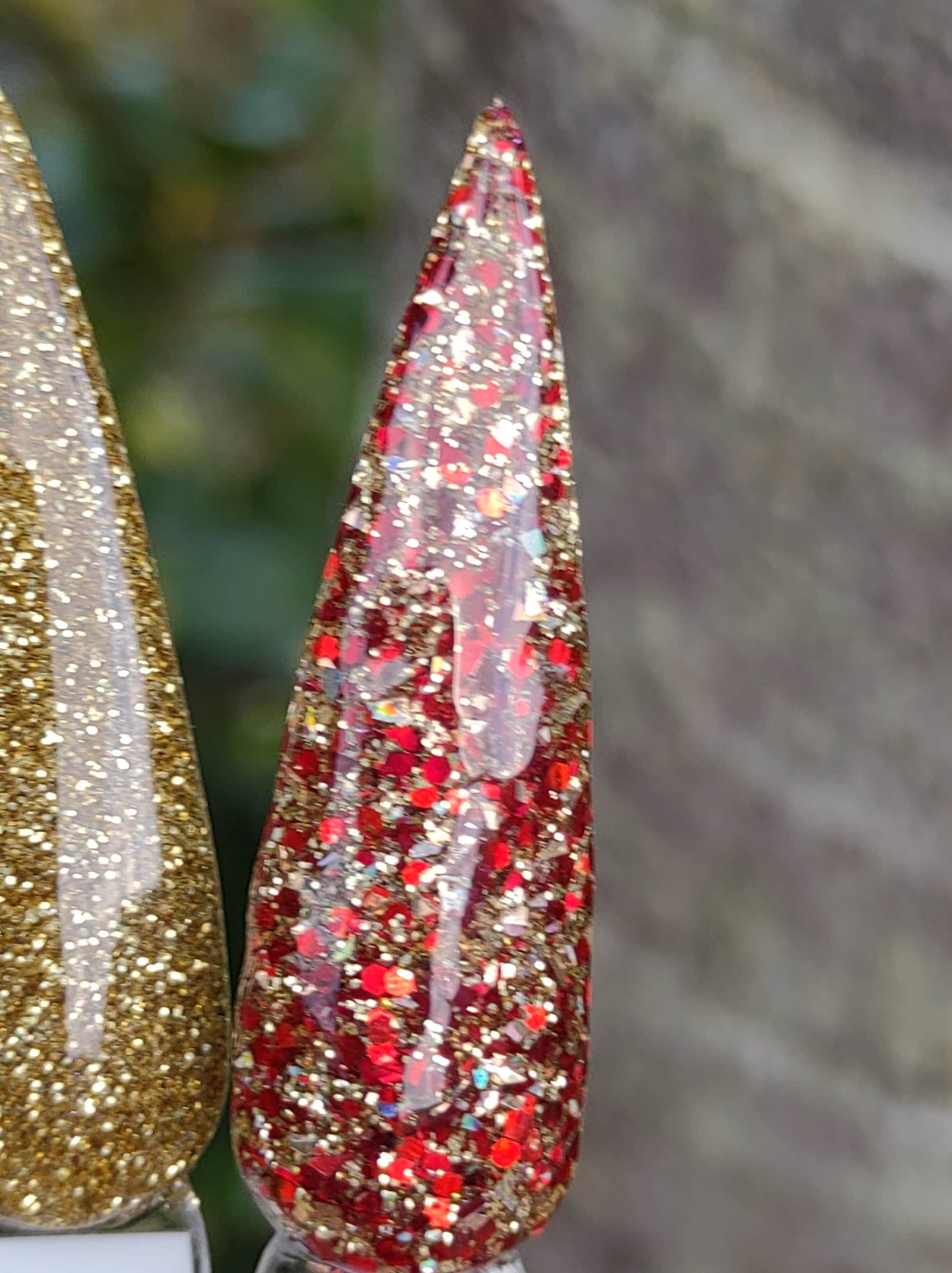 Candy Apple Trio / Candy Apple, Good as Gold, and Golden Rubies / Acrylic Nail Dip Powder