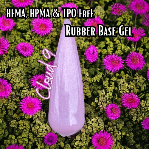 Cloud 9 | Rubber Base Gel in Bottle | HEMA, HPMA, TPO Free uv/led | 15ml | Soak Off | Clear | No Odor | Non-Yellowing