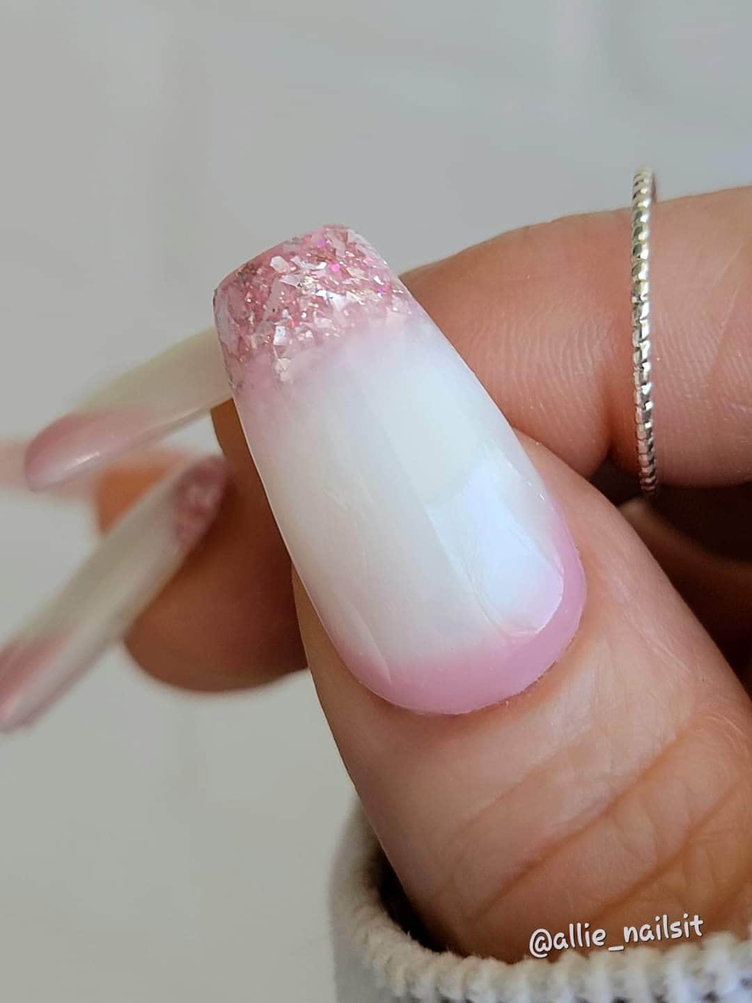 Rose Quartz, In The Clouds, Fairy Dust Gel Trio | Rubber Gel | Glitter Gel | HEMA, HPMA, TPO Free uv/led | 15ml | Soak Off Gel Nails