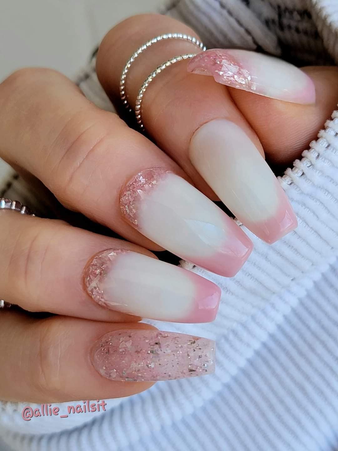 Rose Quartz, In The Clouds, Fairy Dust Gel Trio | Rubber Gel | Glitter Gel | HEMA, HPMA, TPO Free uv/led | 15ml | Soak Off Gel Nails