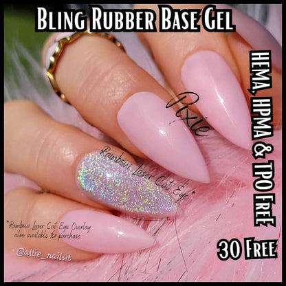 Rainbow Silver Cat Eye Gel Overlay