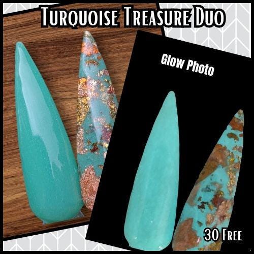 Turquoise Treasure Glow Foil Duo