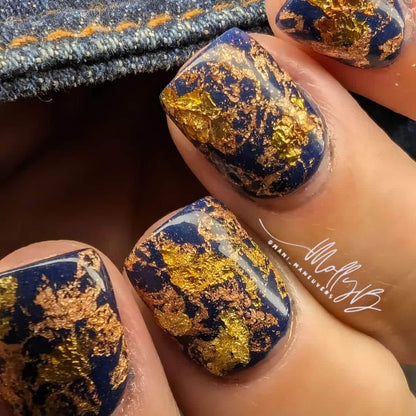 Midnight Reflections Mani | Autumn Reflections Collection | Acrylic Nail Dip Powder