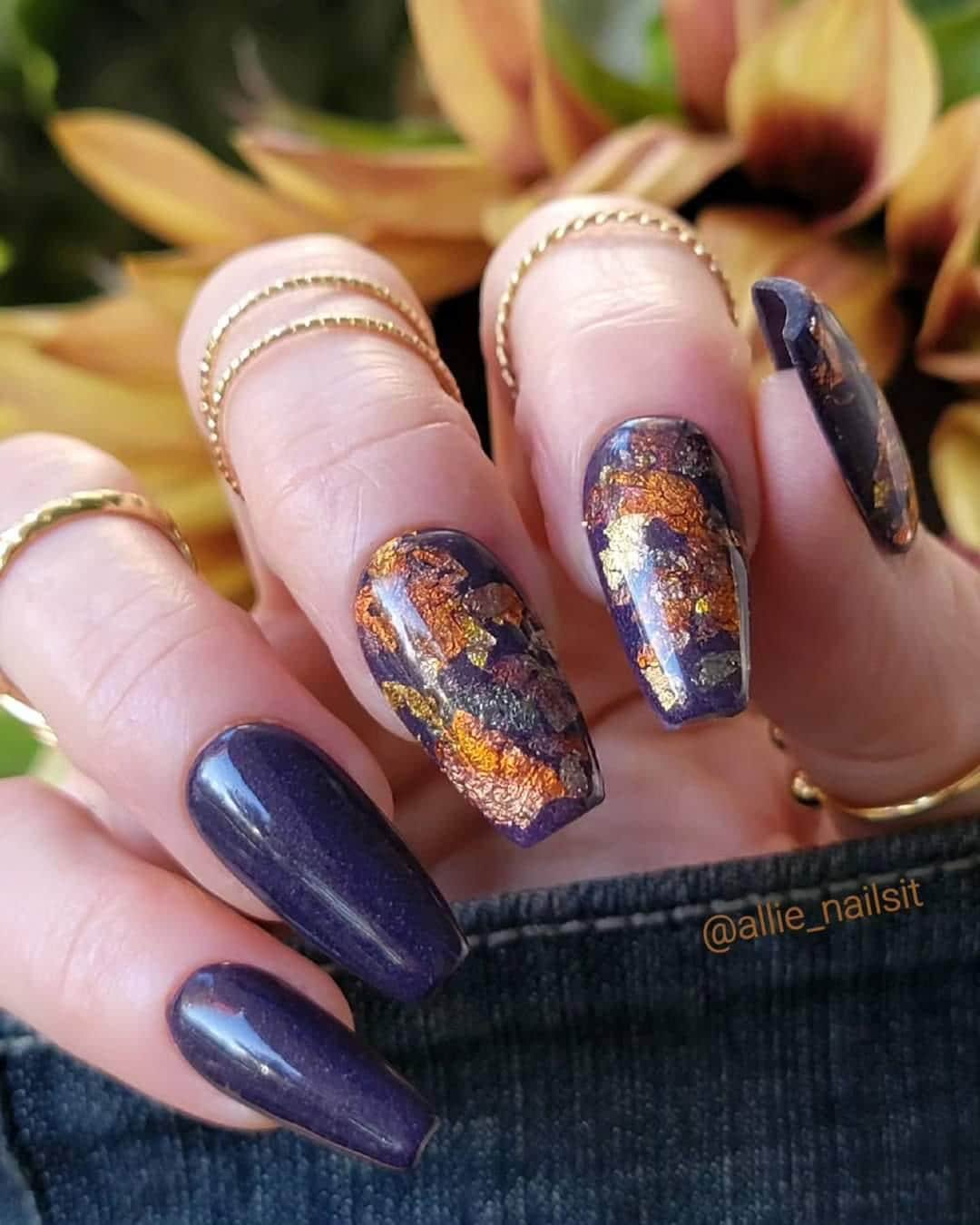 Eminence Treasures and Reflections Mani | Autumn Treasures and Reflections Collection | Acrylic Nail Dip Powder