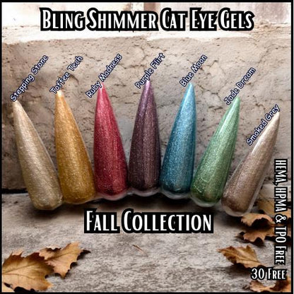 Shimmer Cat Eye Gel Polish | Woodland Collection | Stepping Stone, Toffee Tech, Ruby Madness, More Names in Photo | HEMA, HPMA, TPO, 30 Free