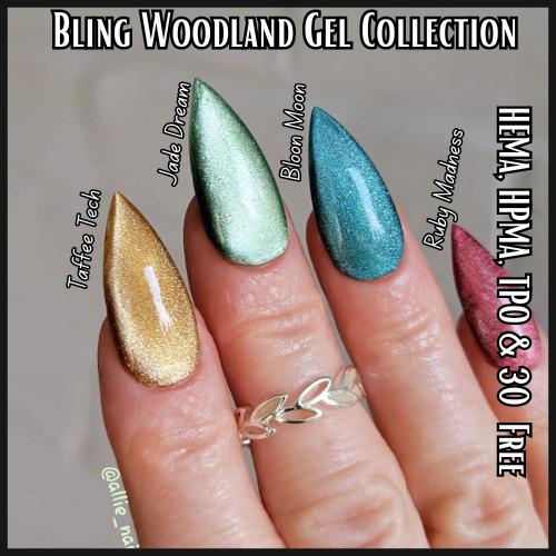 Shimmer Cat Eye Gel Polish | Woodland Collection | Stepping Stone, Toffee Tech, Ruby Madness, More Names in Photo | HEMA, HPMA, TPO, 30 Free