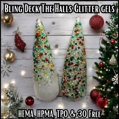 Deck The Halls, Ruby Slippers & Gold Mine Glitter Gels - HEMA, HPMA, TPO Free