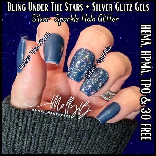 Silver Sparkle - All That Glitters - HEMA, HPMA, TPO Free