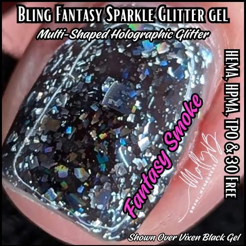 Fantasy Smoke | Fantasy Sparkly Collection | HEMA, HPMA, TPO, 30 Free uv/led | 15ml |