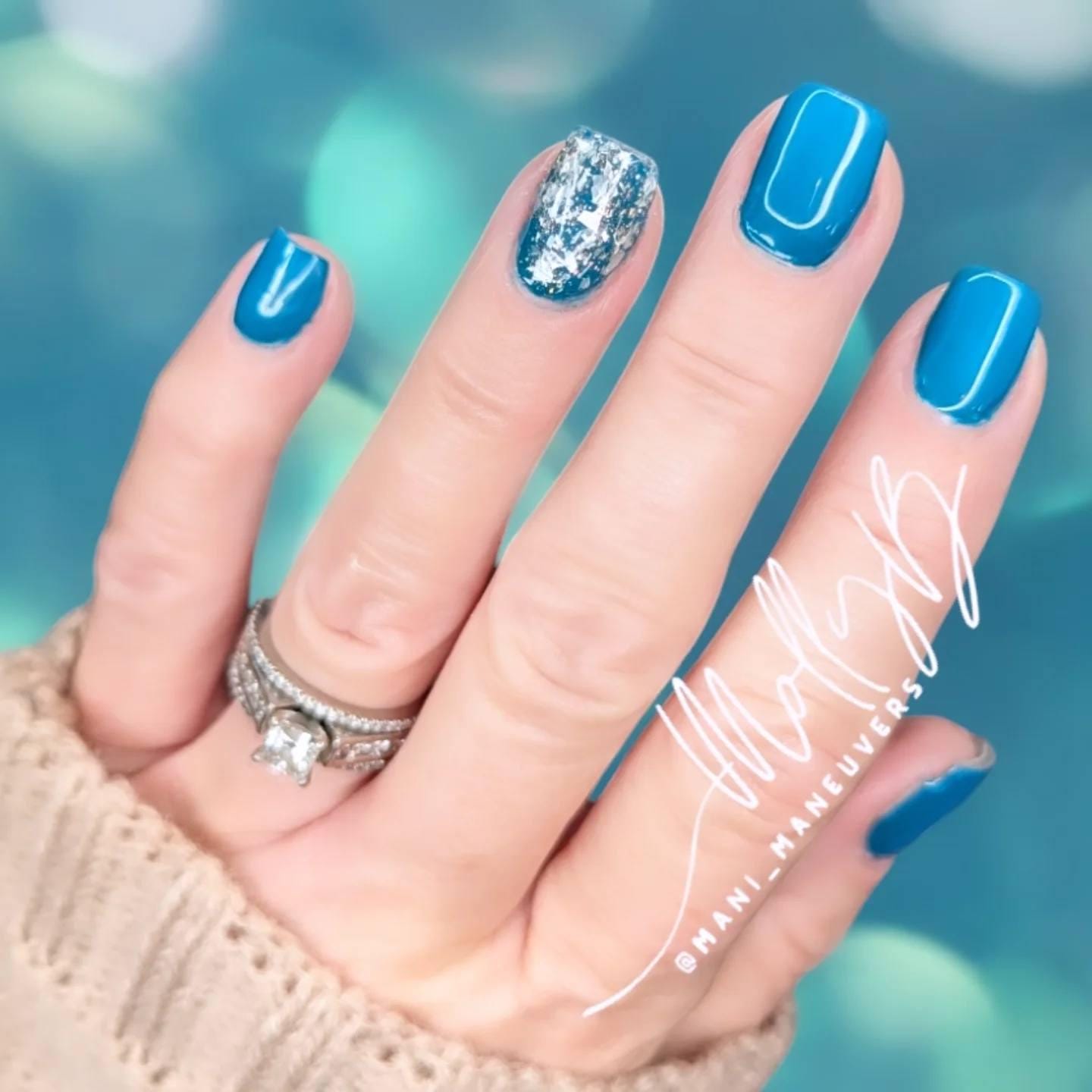 Peacock Plume Gel Mani | Gorgeous Teal Blue | HEMA, HPMA, TPO Free uv/led | 15ml | Gel Nail