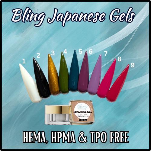 Japanese Gels | HEMA, HPMA, TPO Free uv/led | 15ml | Gel Nail