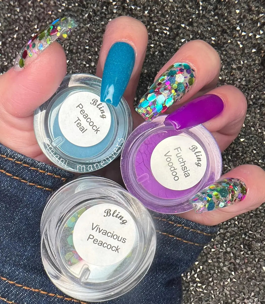 Vivacious Peacock Dip Trio