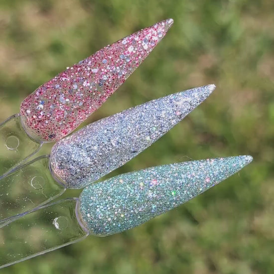 Spearmint Glitter Gels | Minty Glitter Gels | HEMA, HPMA, TPO, 30 Free uv/led |