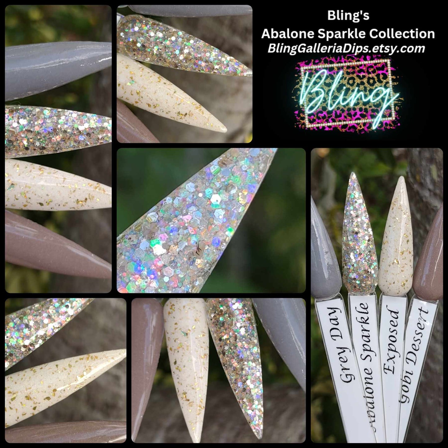 Abalone Sparkle Dip Collection