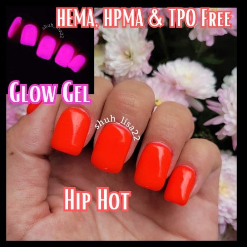 Hip Hot Glow-in-the-Dark Gel Polish Mani - HEMA, HPMA, TPO Free