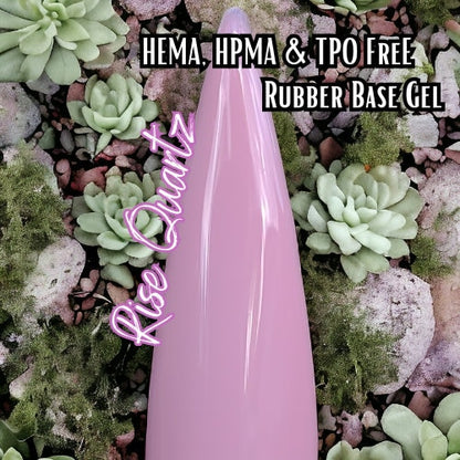 Rose Quartz Rubber Base Gel - HEMA, HPMA, TPO Free